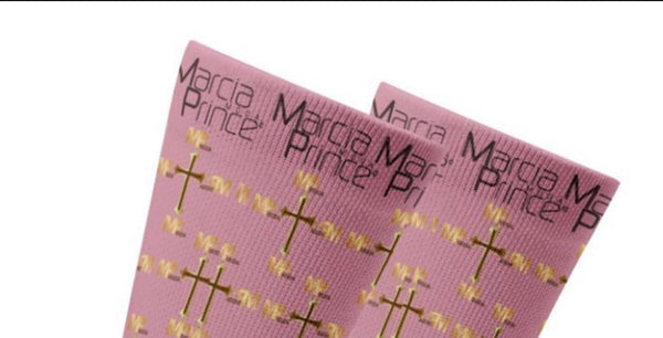 MARCIA PRINCE Designer Logo printed socks