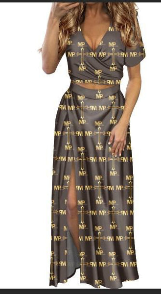 Keep it Sexy and sophisticated in this Marcia prince 2 piece skirt set