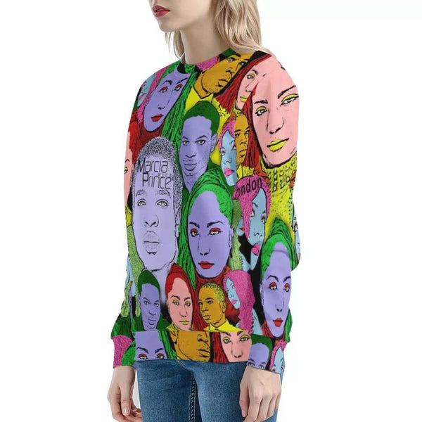 Lady’s Pop Art Sweatshirt, and Jamaica inspired sweatshirt