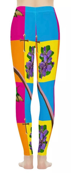 Colourful summer leggings